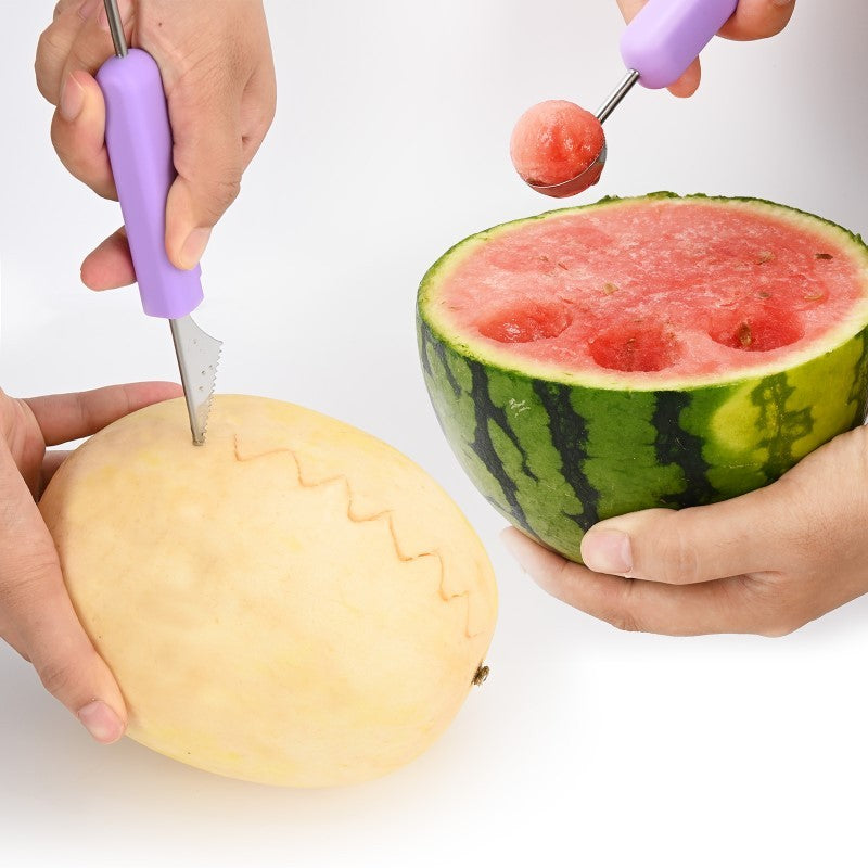 Professional 4 In 1 Stainless Steel Watermelon Cutter Fruit