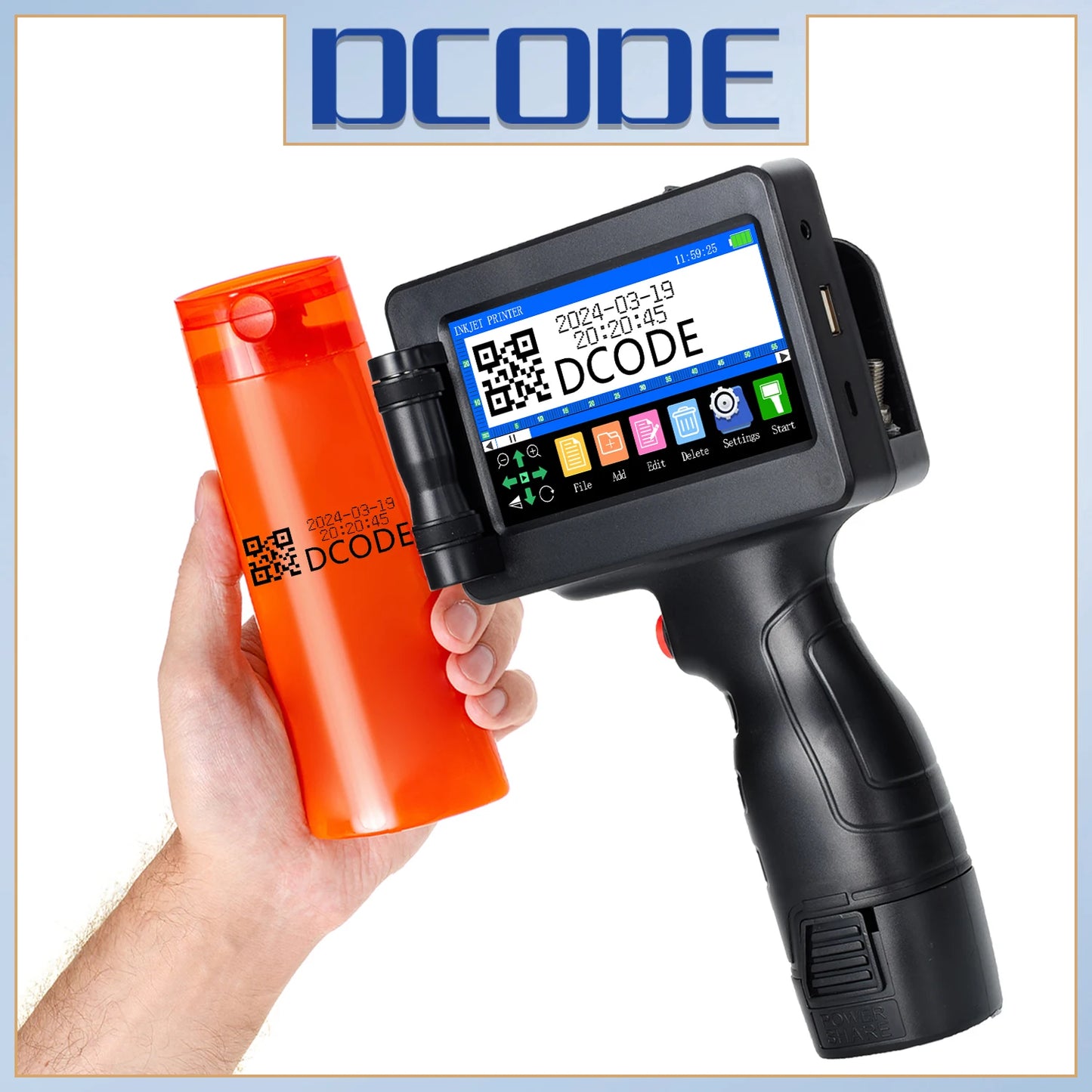 DCODE 1755PLUS 12.7mm Portable Printer