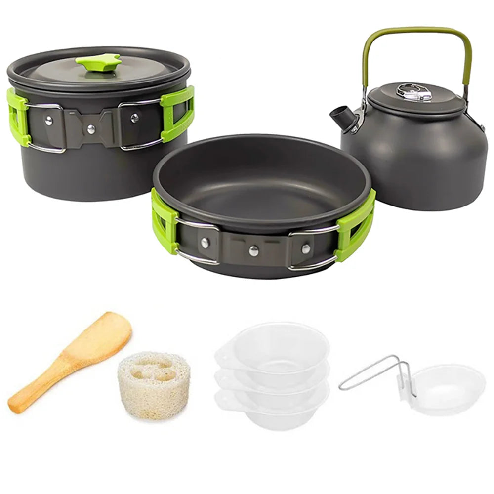 Camping Cooking set Camping Cookware Travel Tableware