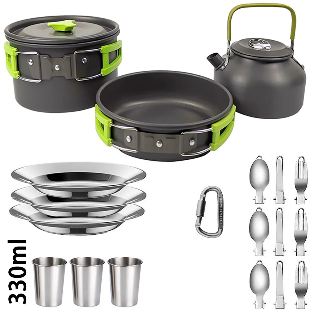 Camping Cooking set Camping Cookware Travel Tableware