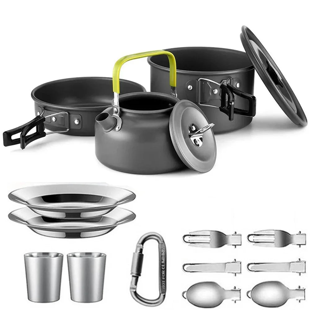 Camping Cooking set Camping Cookware Travel Tableware