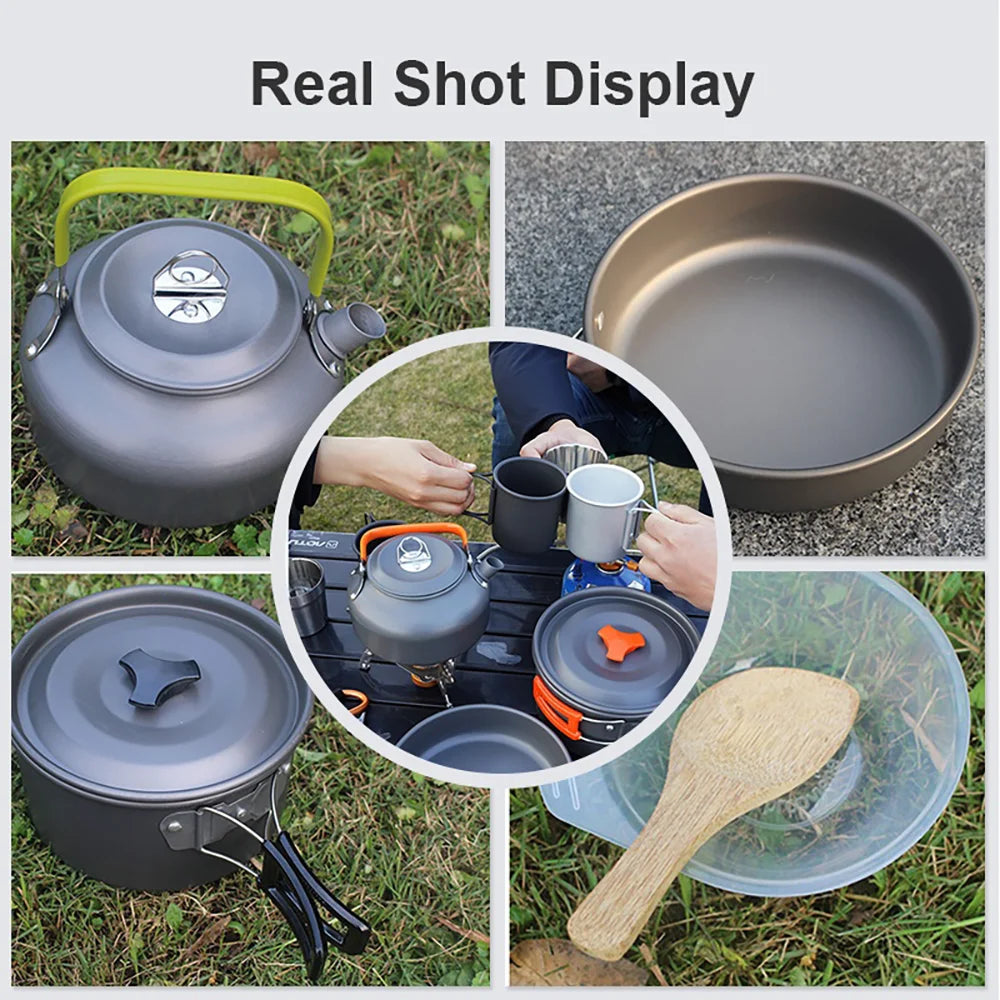 Camping Cooking set Camping Cookware Travel Tableware