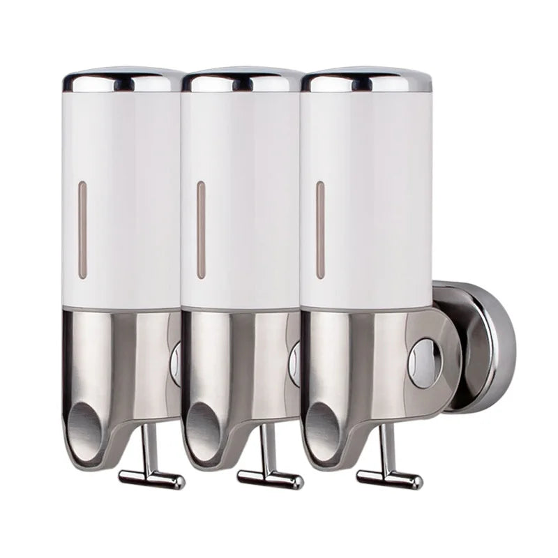 Stainless Steel Soap Dispenser Simple Clean Wall-Mounted
