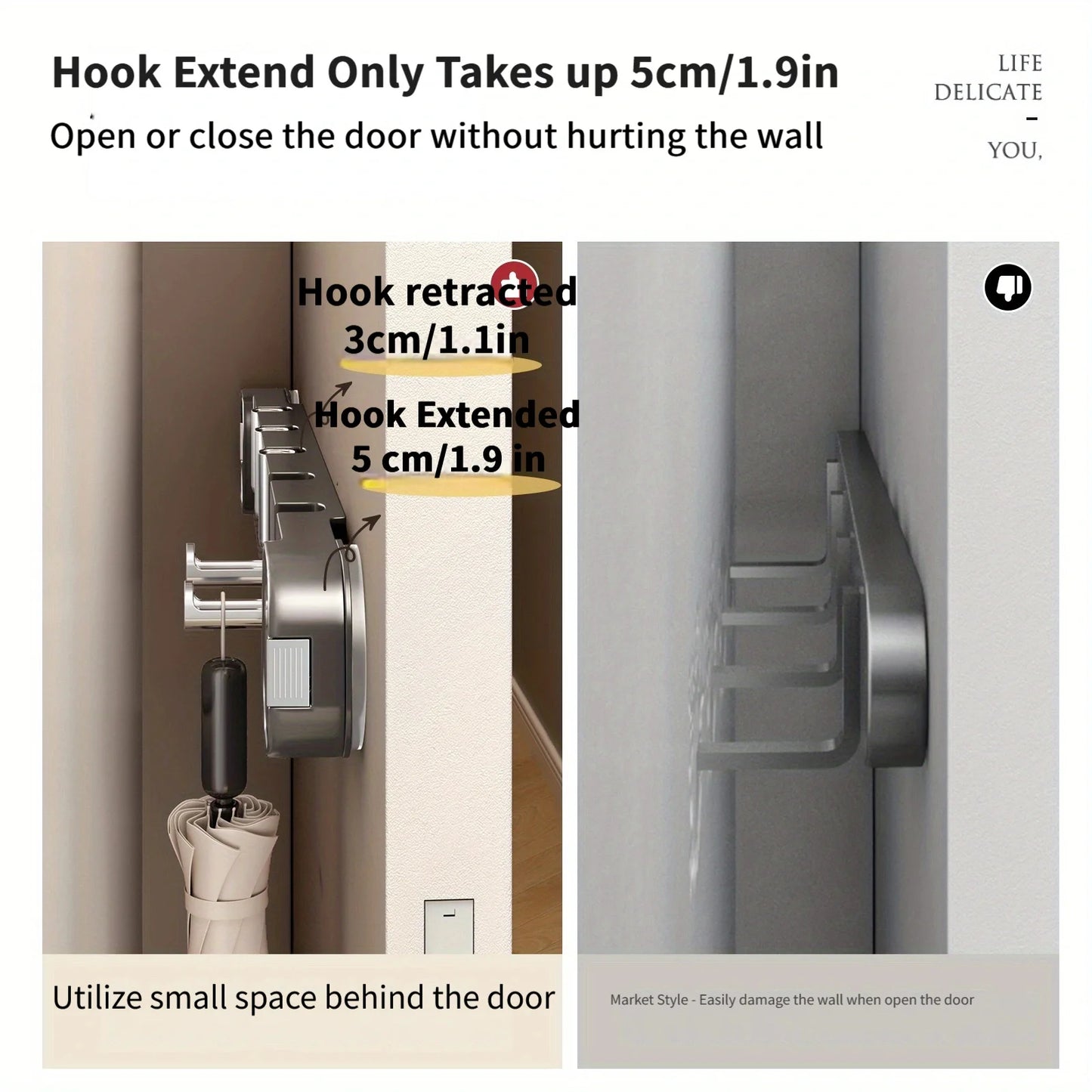 Suction Cup Hook Wall-Mounted