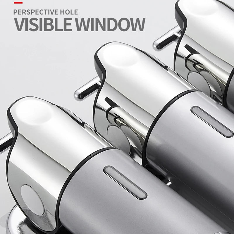 Stainless Steel Soap Dispenser Simple Clean Wall-Mounted