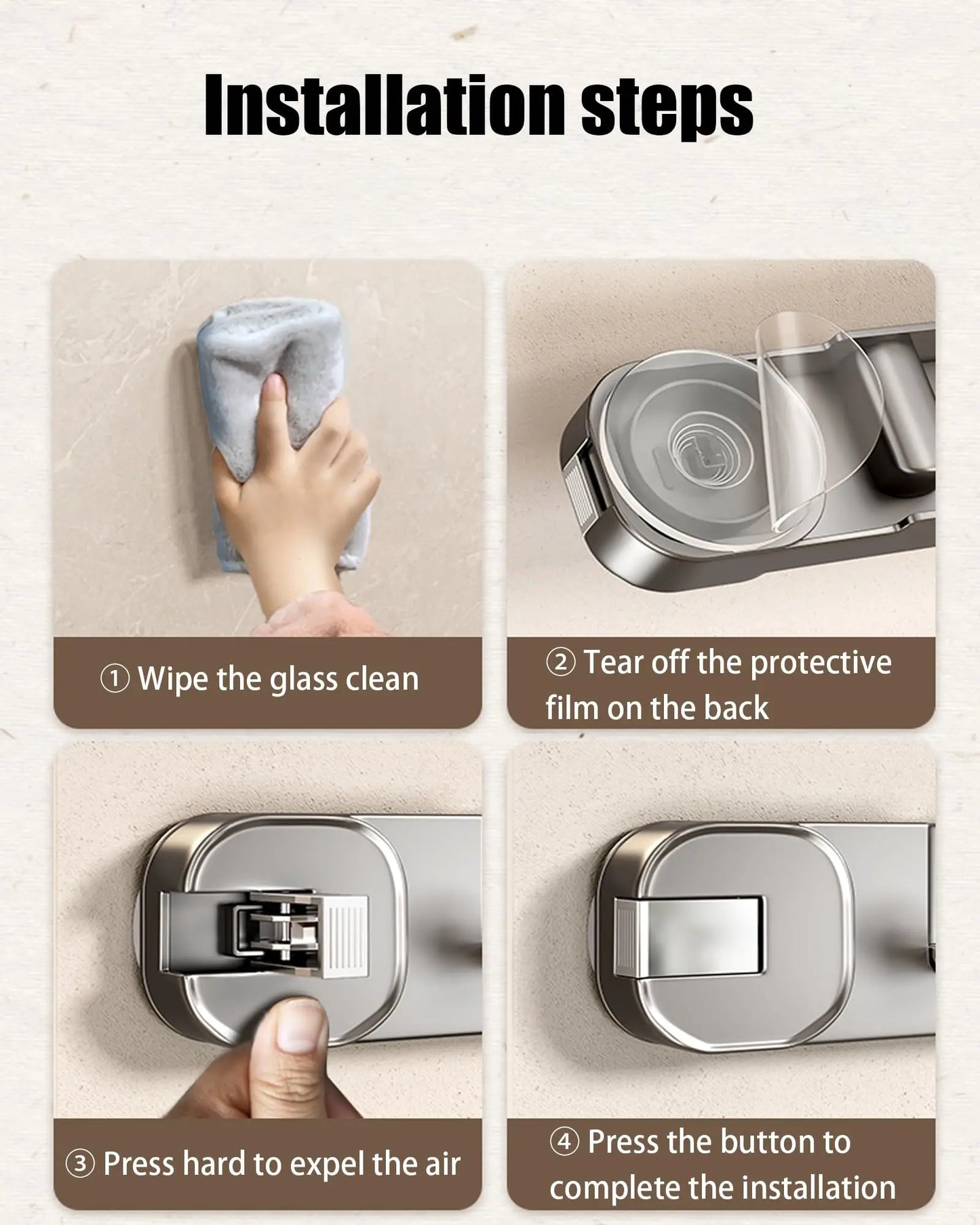 Suction Cup Hook Wall-Mounted