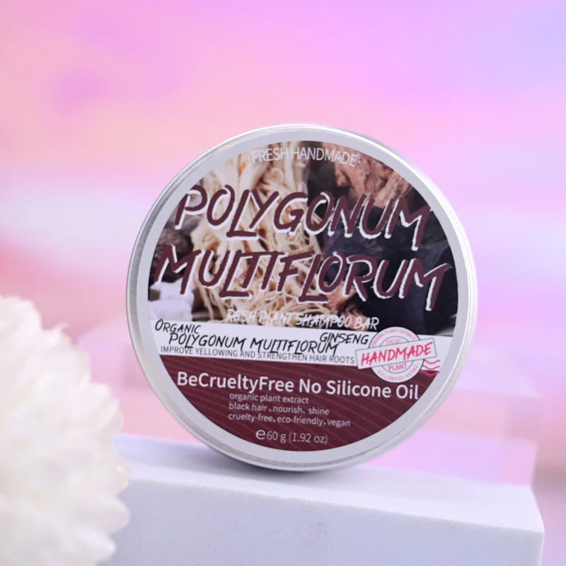 60g Herbal Polygonum Multiflorum Hair Care Plant Shampoo