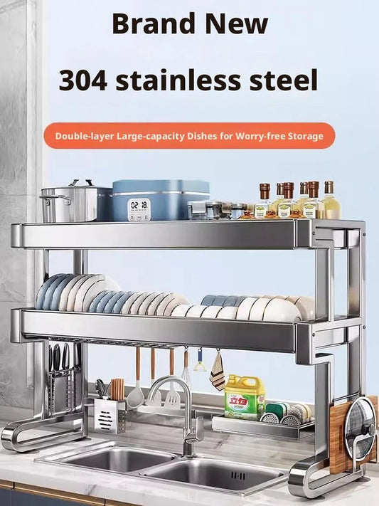 Over Sink Dish Drying Rack Stainless