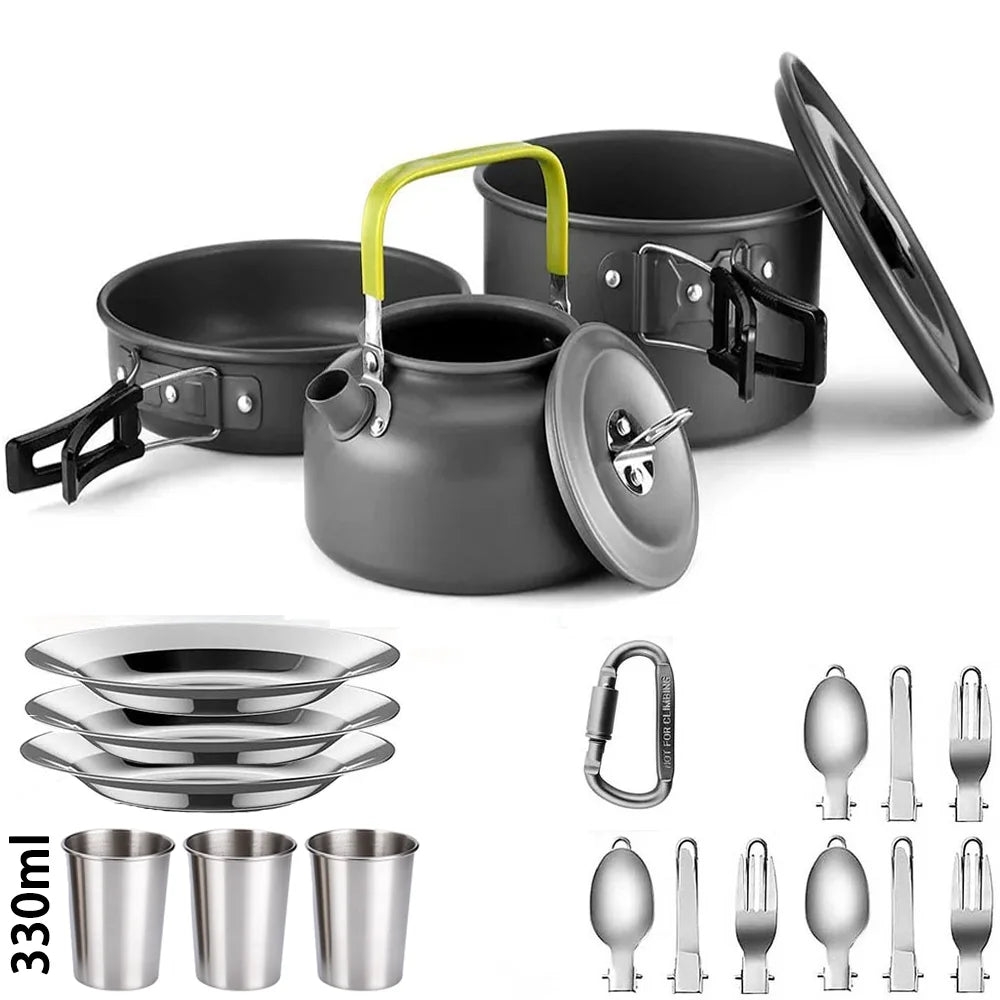 Camping Cooking set Camping Cookware Travel Tableware