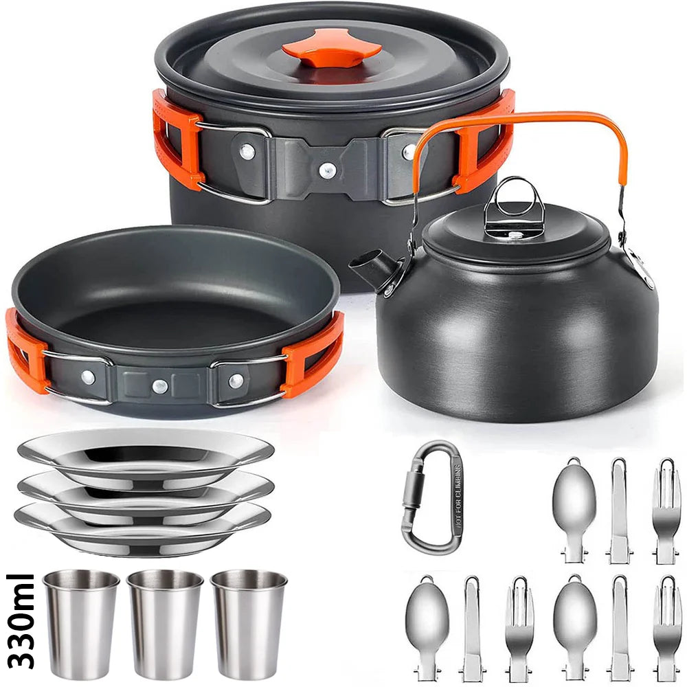 Camping Cooking set Camping Cookware Travel Tableware