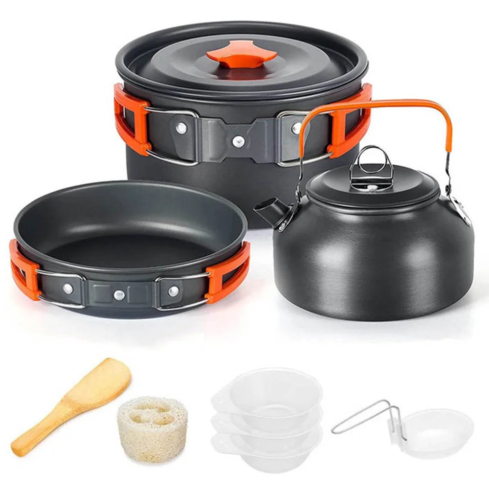 Camping Cooking set Camping Cookware Travel Tableware