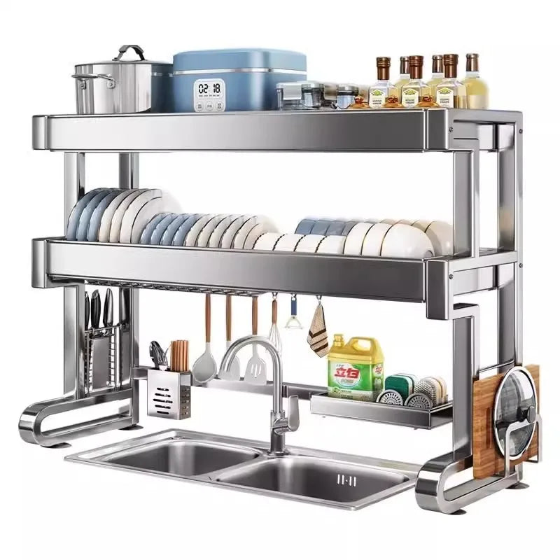 Over Sink Dish Drying Rack Stainless