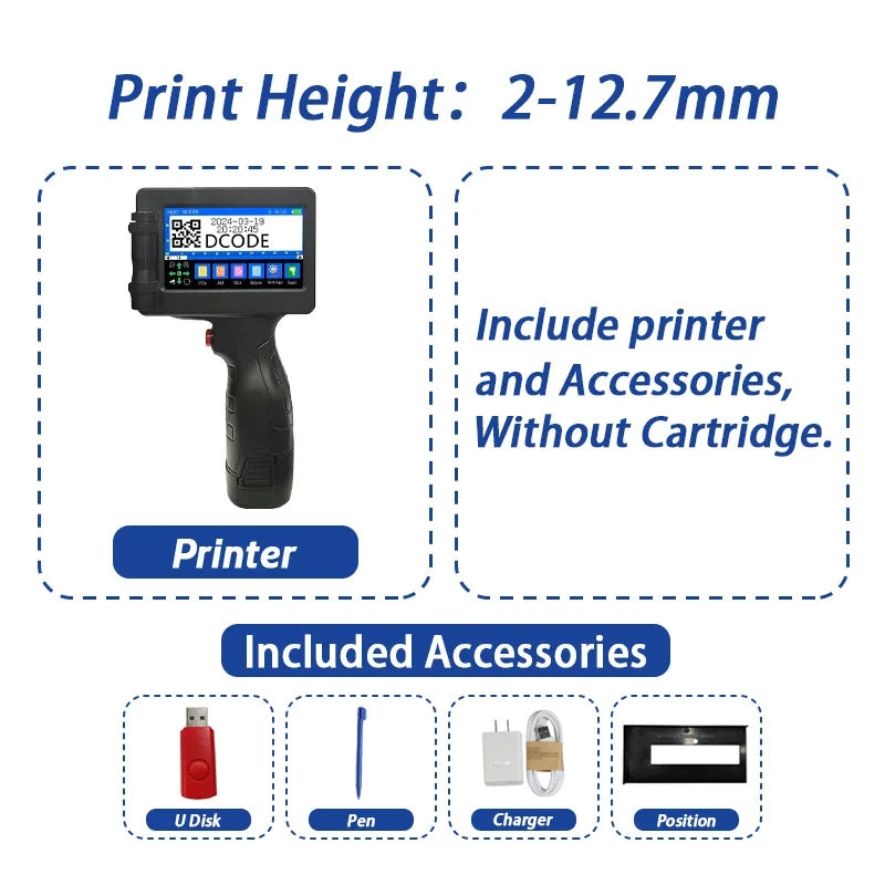 DCODE 1755PLUS 12.7mm Portable Printer