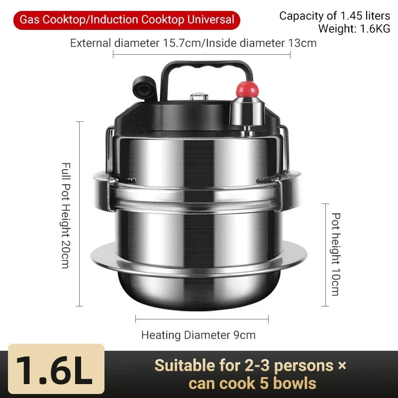 0.8-2L Outdoor Camping Small Pressure Cooker
