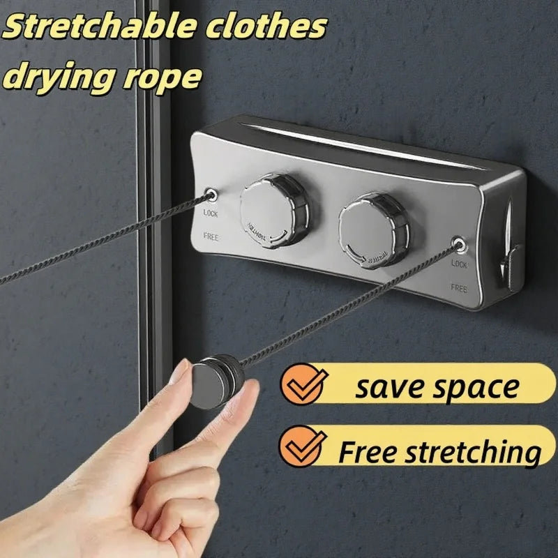 5.1 Meters Retractable Clothesline Indoor Outdoor