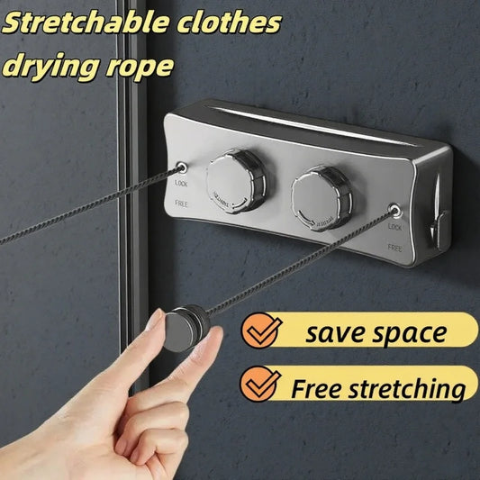 5.1 Meters Retractable Clothesline Indoor Outdoor