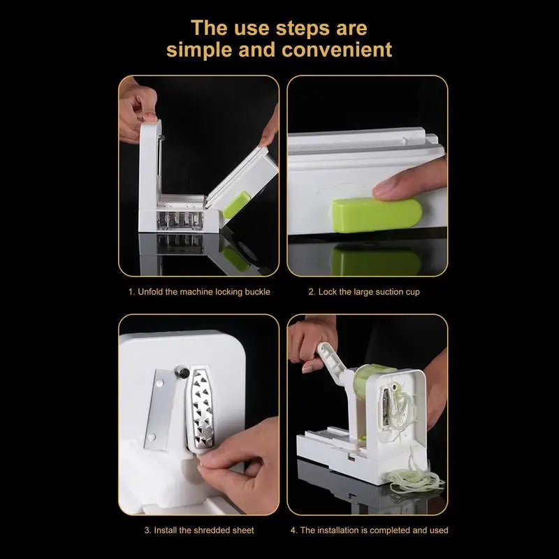 Vegetable Grater Potato Spiral Slicer