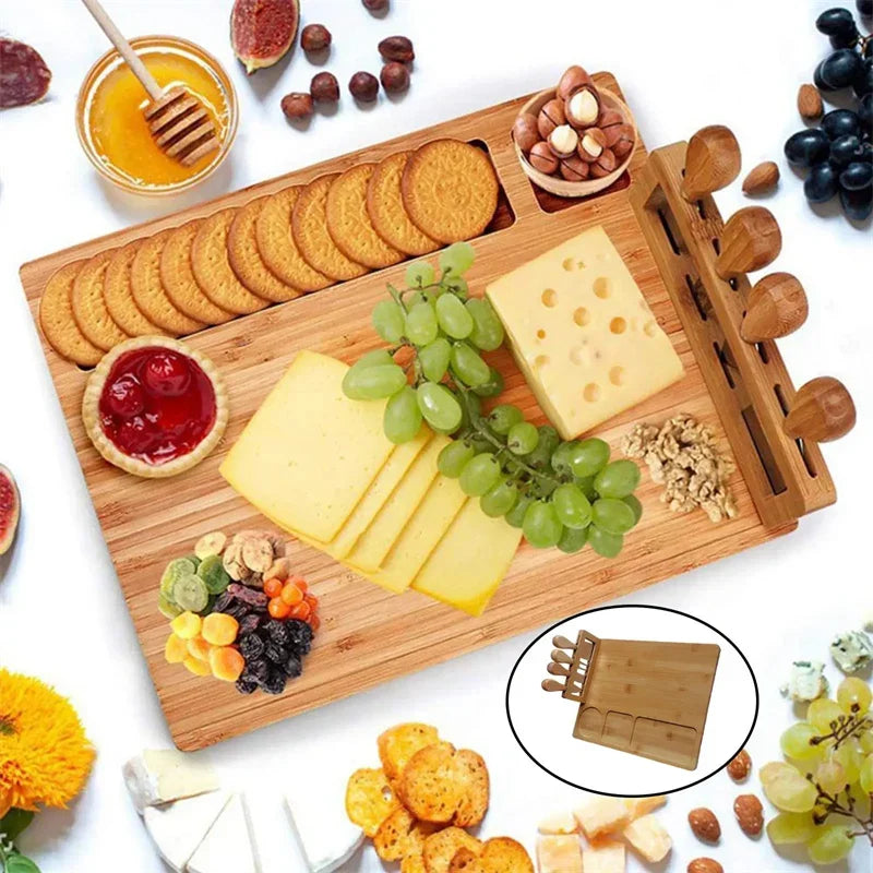 Bamboo Cheese Board Cheese Knife