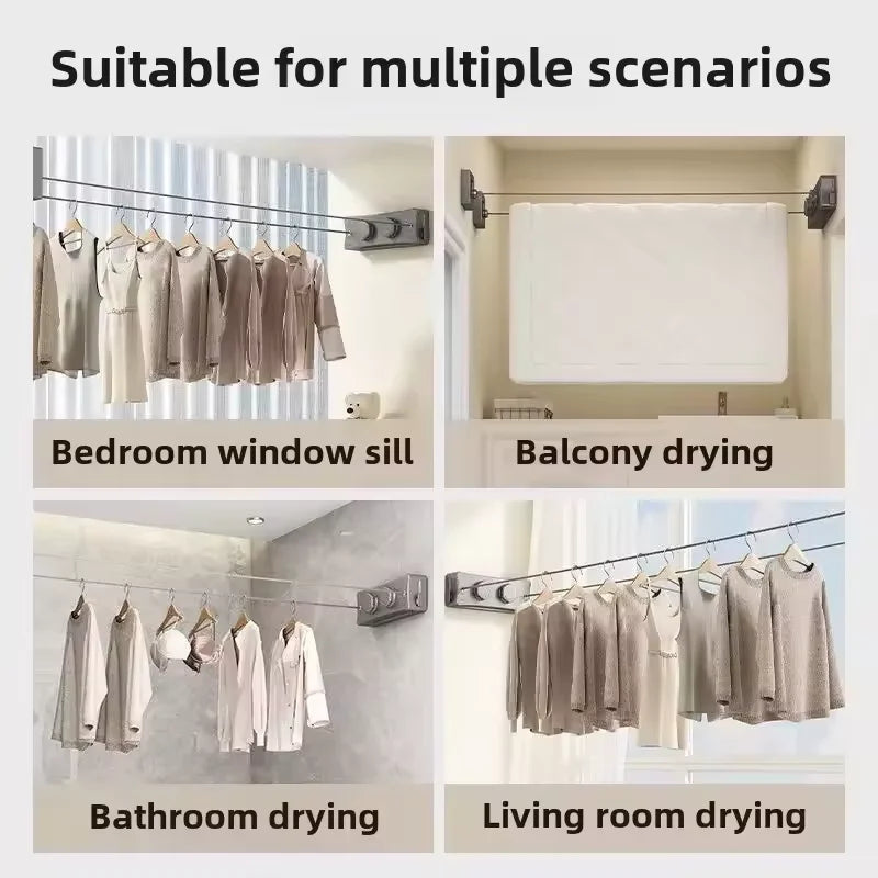 5.1 Meters Retractable Clothesline Indoor Outdoor