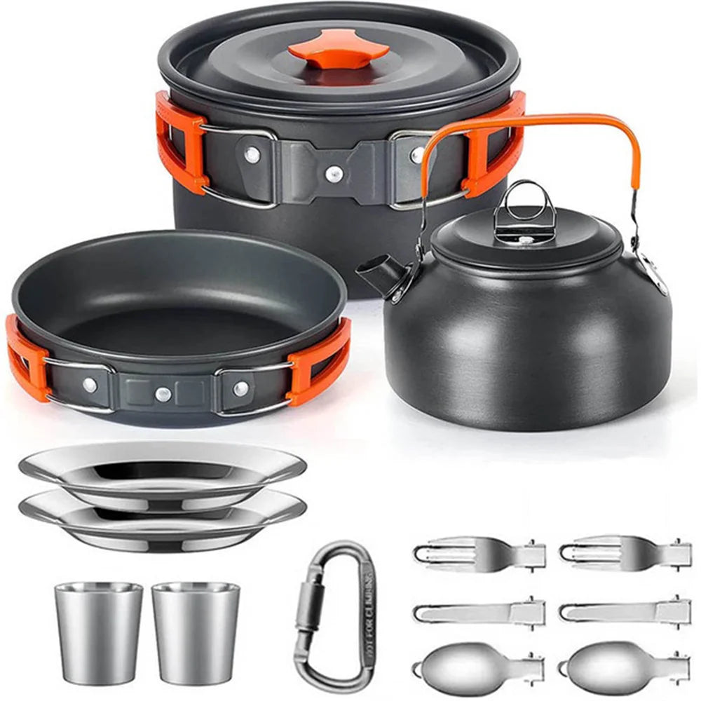 Camping Cooking set Camping Cookware Travel Tableware