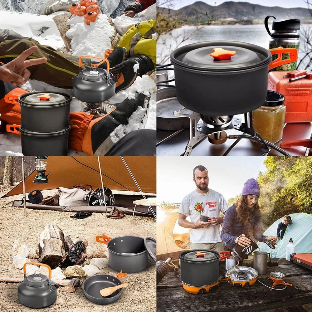Camping Cooking set Camping Cookware Travel Tableware