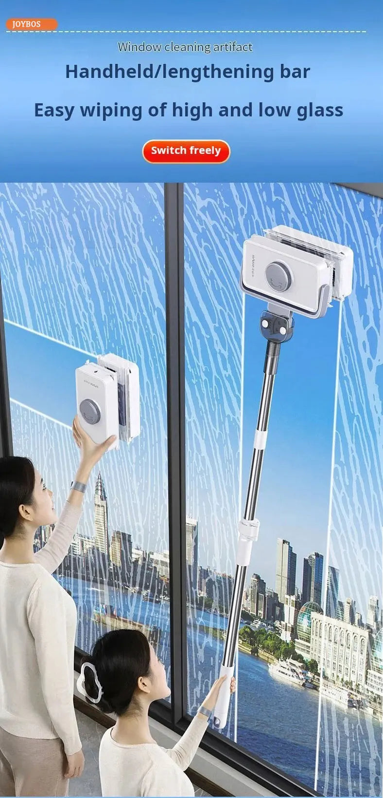 Window Cleaner JOYBOS Unlimited Adjustable Magnetic