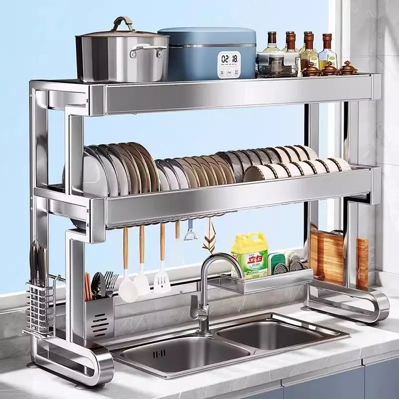Over Sink Dish Drying Rack Stainless