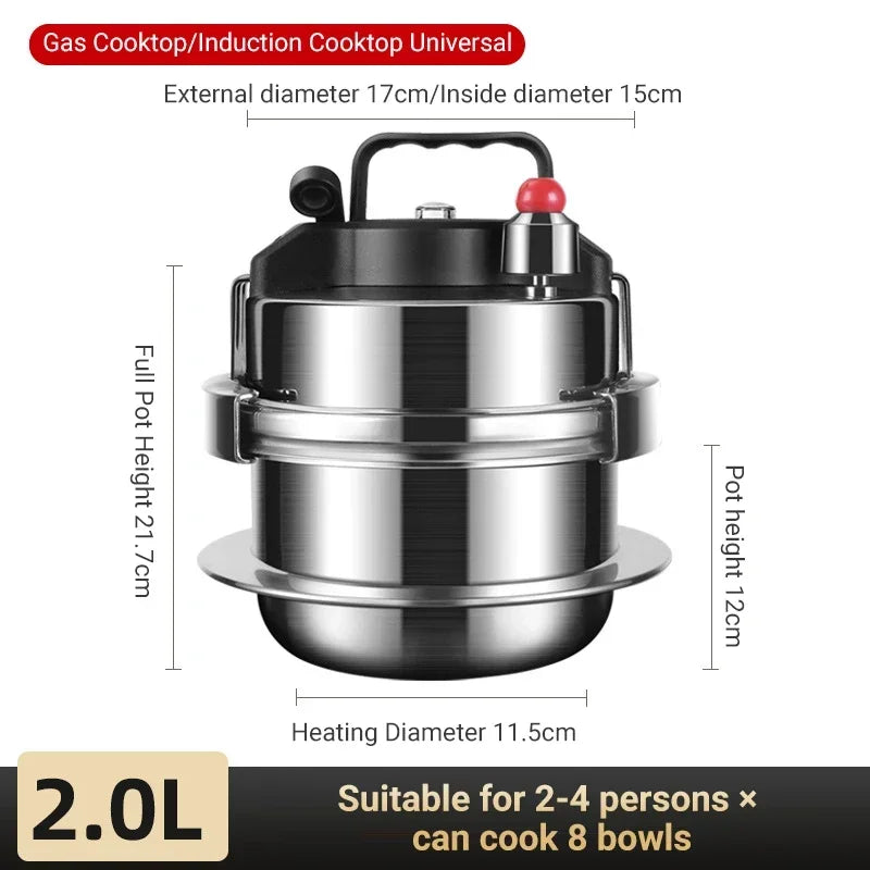 0.8-2L Outdoor Camping Small Pressure Cooker