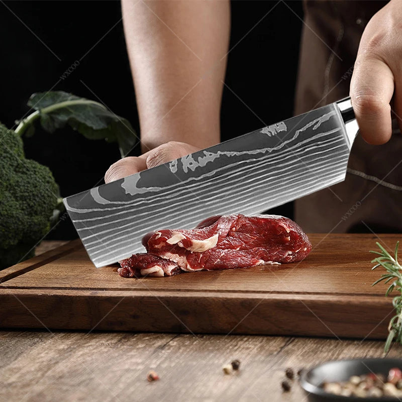 WXCOO Kitchen Scissors Japanese Chef Knife