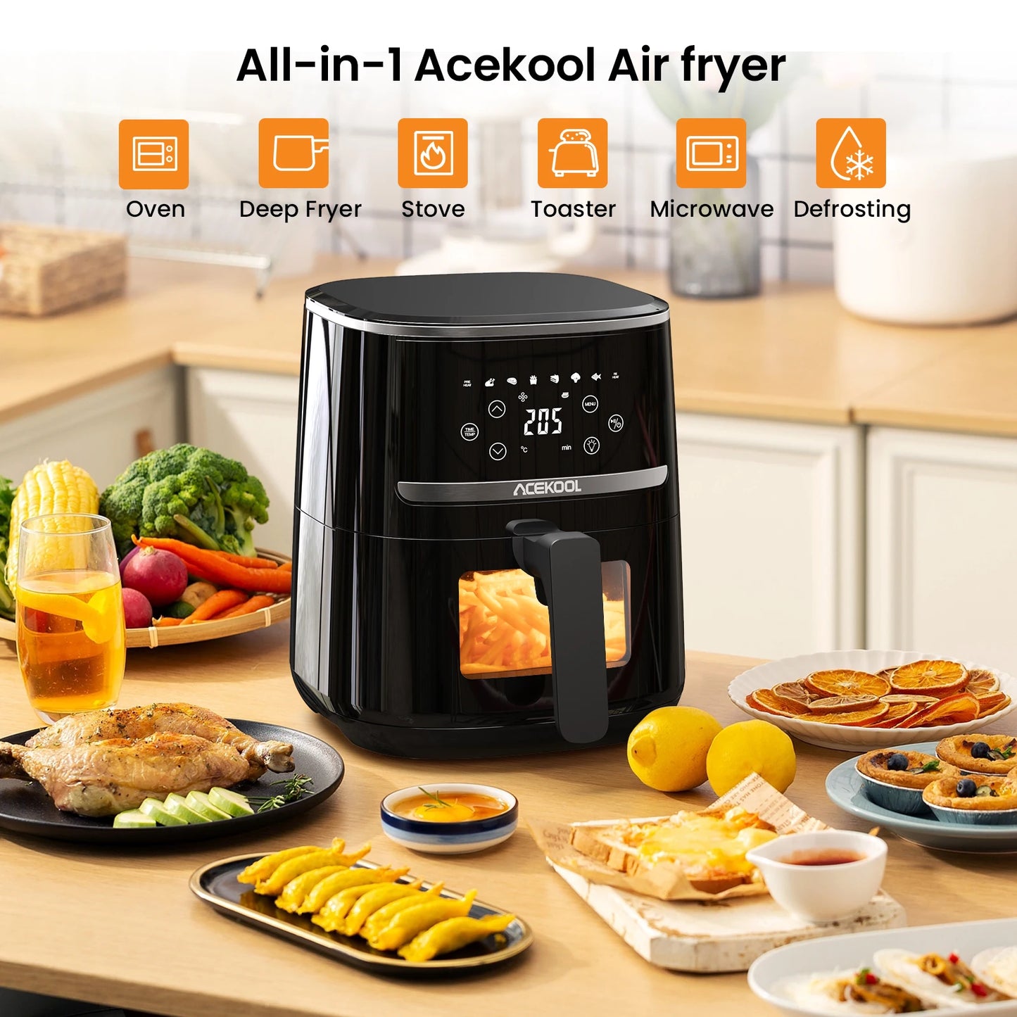 5 Quart Digital Display Air Fryer