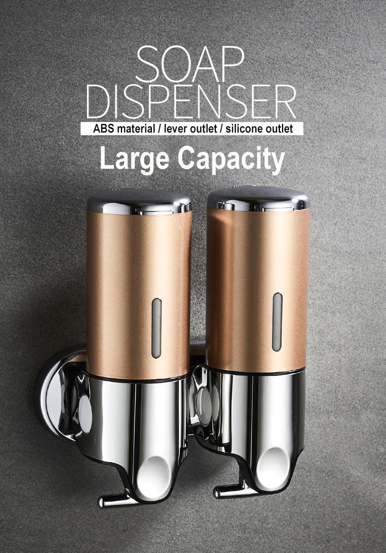 Stainless Steel Soap Dispenser Simple Clean Wall-Mounted