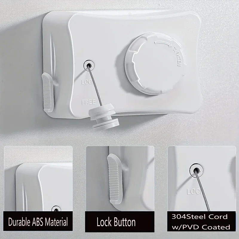 304Stainless Steel Clothesline, 5.1 Meters