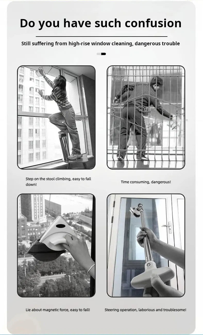 Window Cleaner JOYBOS Unlimited Adjustable Magnetic