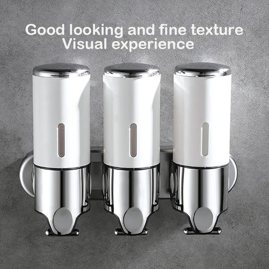 Stainless Steel Soap Dispenser Simple Clean Wall-Mounted