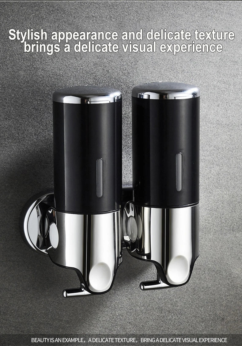 Stainless Steel Soap Dispenser Simple Clean Wall-Mounted