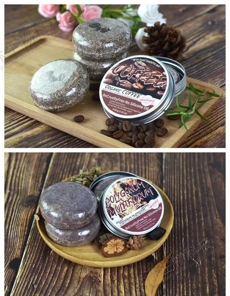 60g Herbal Polygonum Multiflorum Hair Care Plant Shampoo