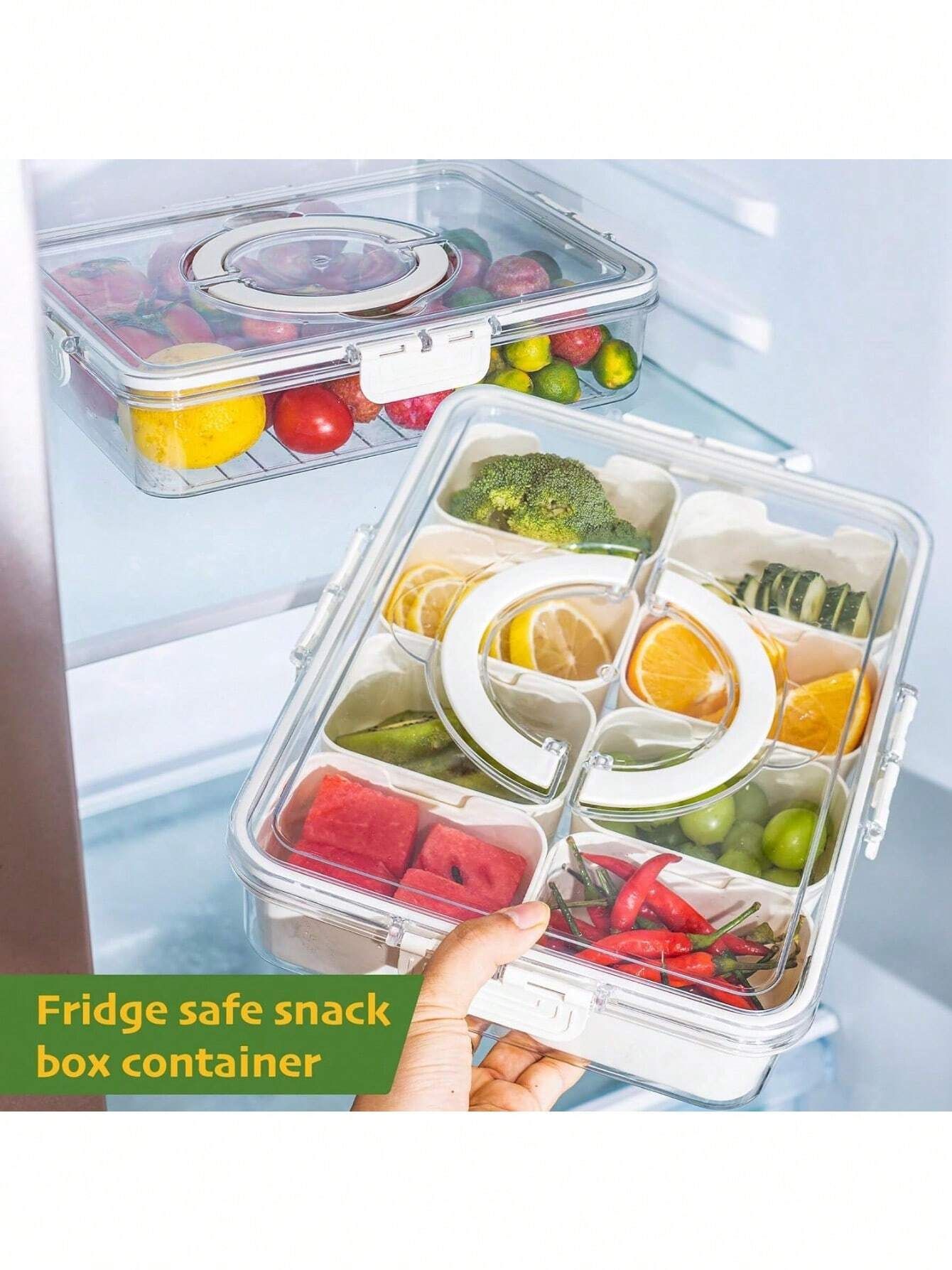 Divided Snack Box Storage Container With Colorful