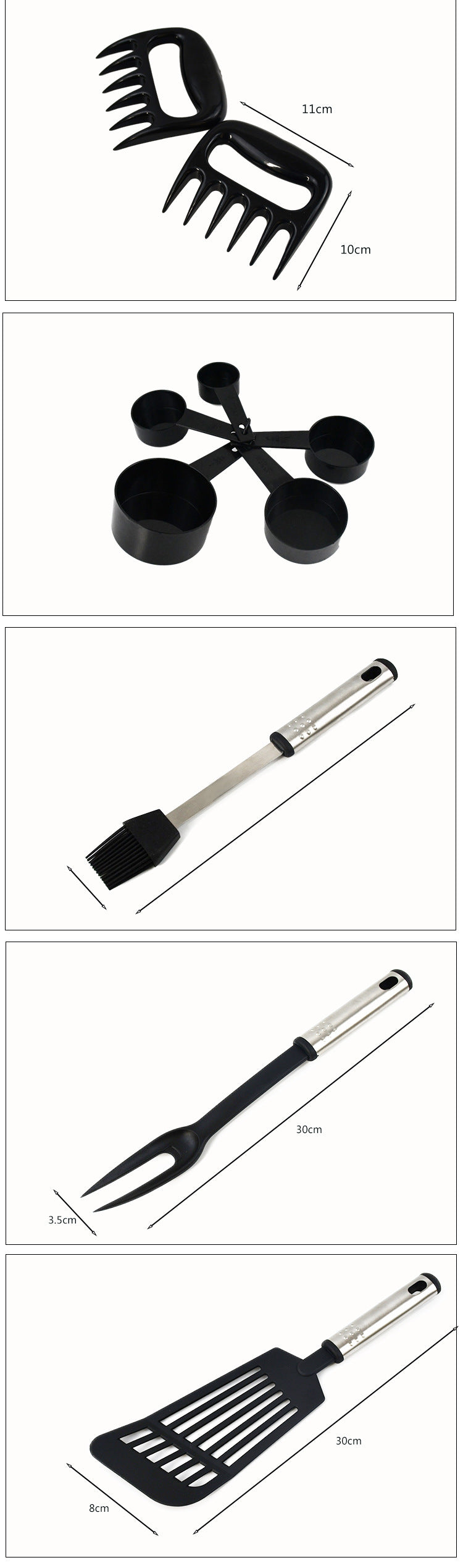 Non-Stick Spatula And Spoon Nylon Kitchen Utensils 44