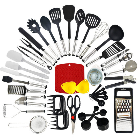 Non-Stick Spatula And Spoon Nylon Kitchen Utensils 44