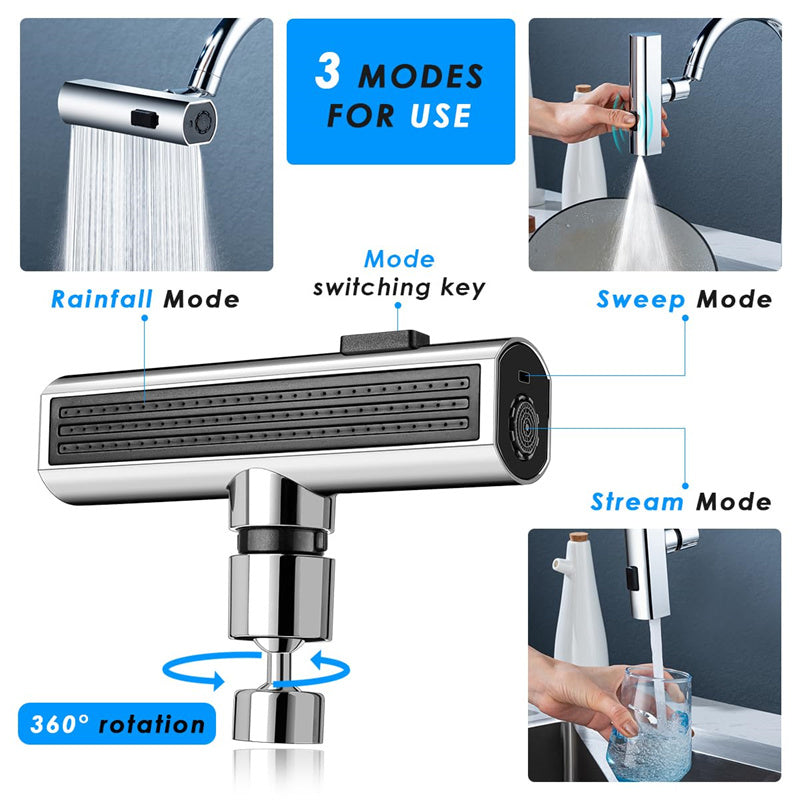 Kitchen Faucet Waterfall Outlet Splash Universal