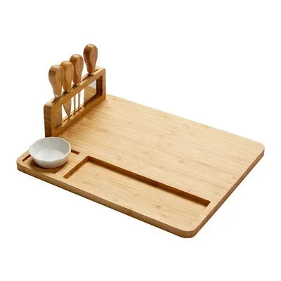Bamboo Cheese Board Set Large Charcuterie