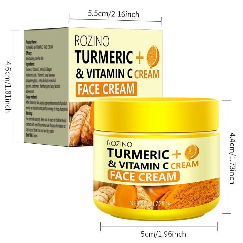 Turmeric Vitamin C Cream Collagen Hyaluronic Acid