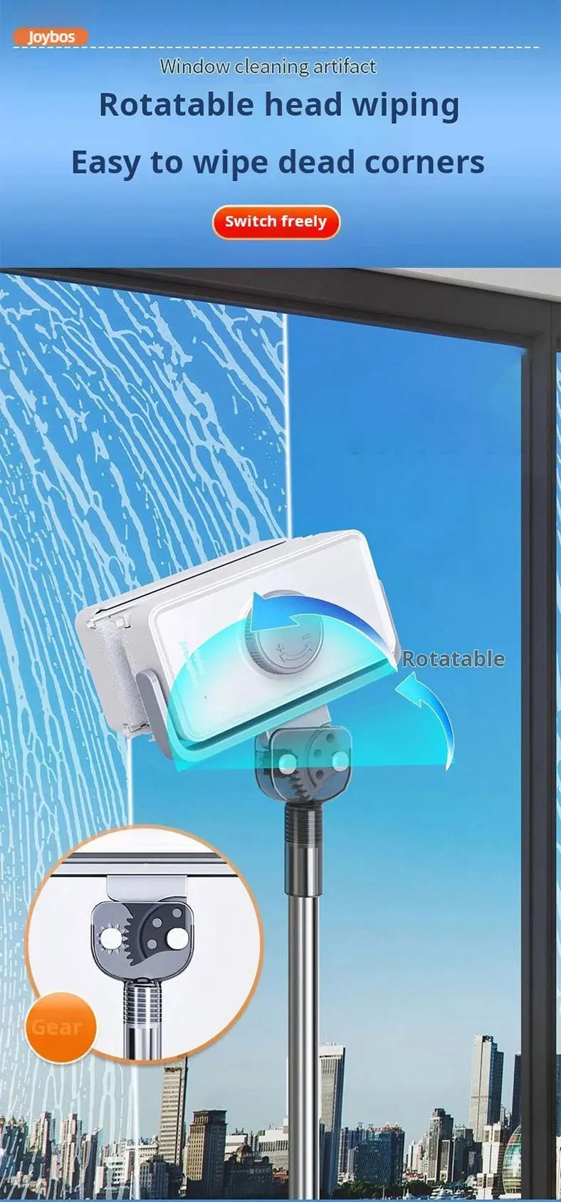 Window Cleaner JOYBOS Unlimited Adjustable Magnetic