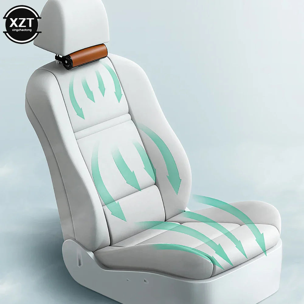 Rear Seat USB Car Fan – Quiet & Cool Airflow