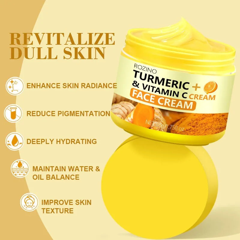 Turmeric Vitamin C Cream Collagen Hyaluronic Acid