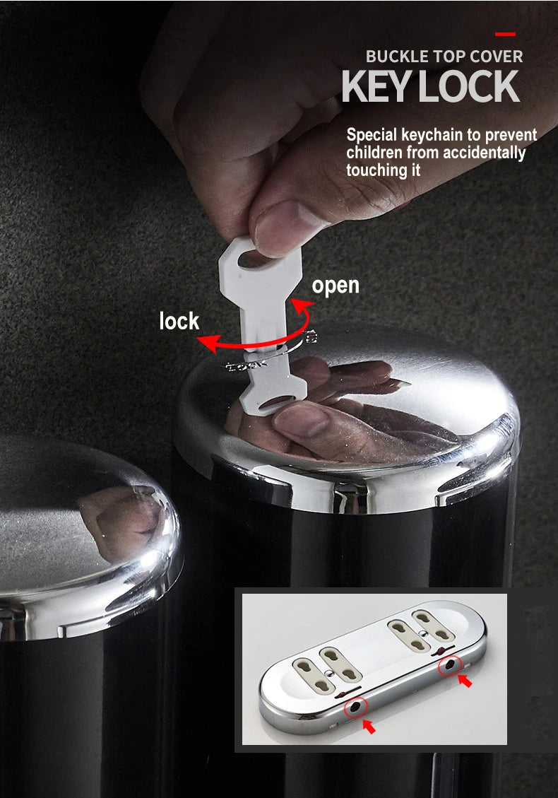 Stainless Steel Soap Dispenser Simple Clean Wall-Mounted