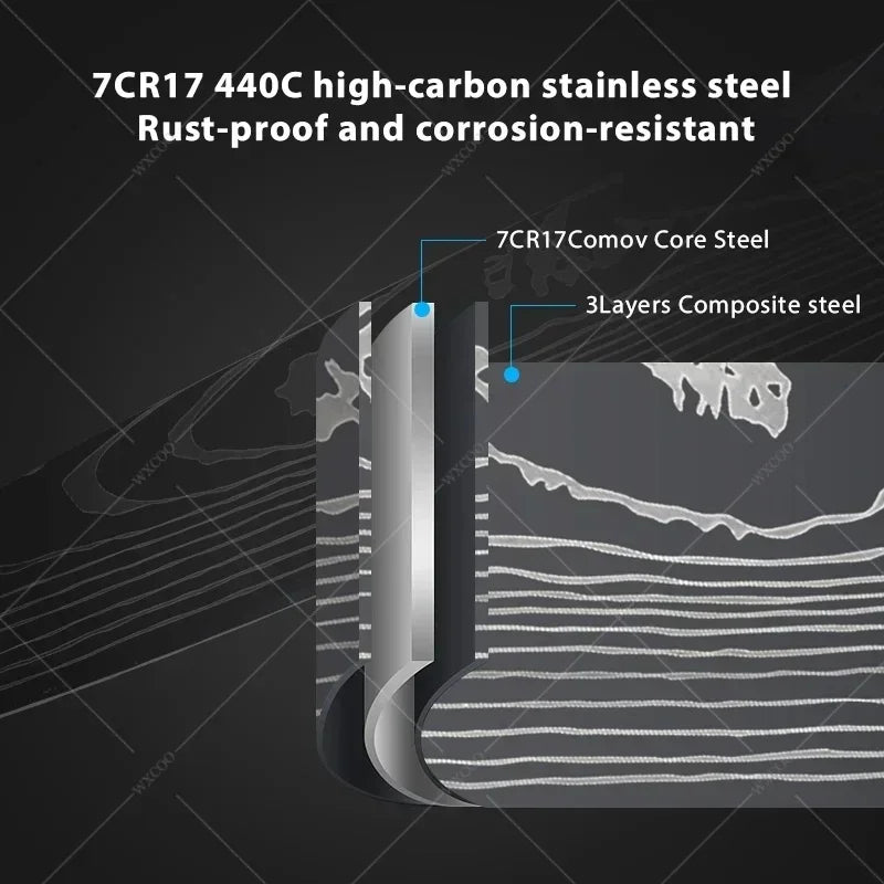 WXCOO Kitchen Scissors Japanese Chef Knife