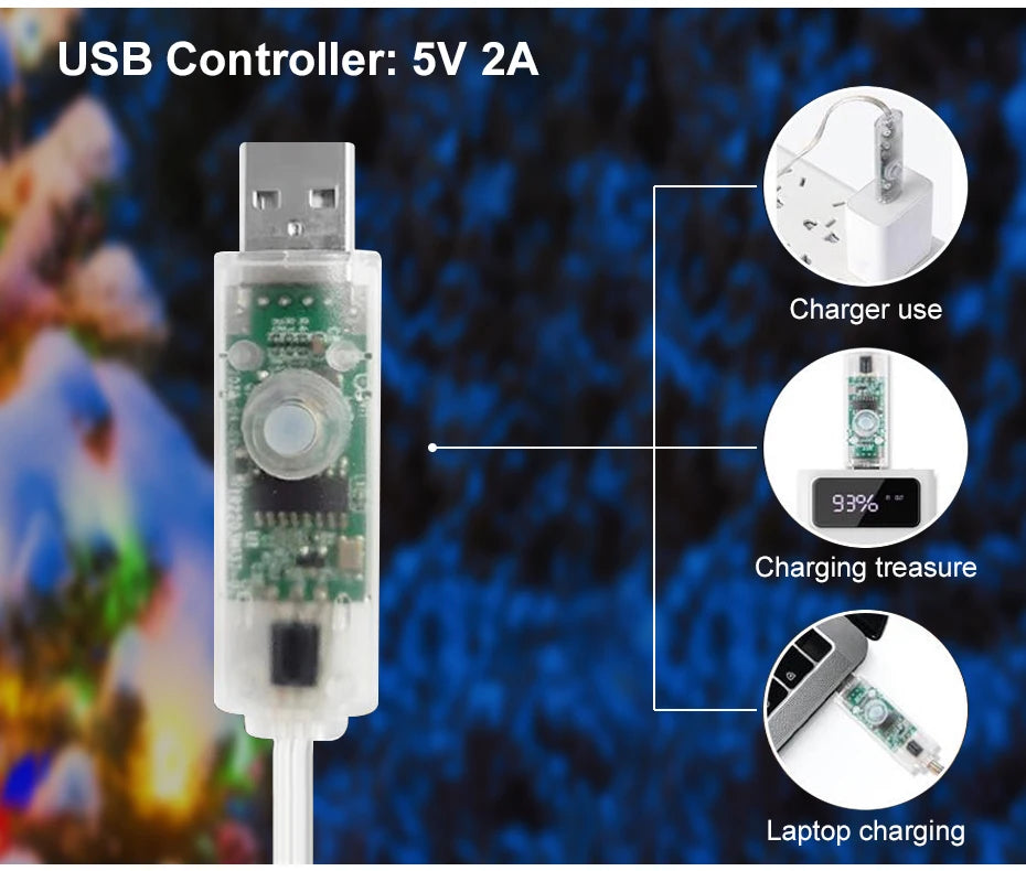 Smart RGBIC Fairy Lights Music Dream Color 1m-50m LED StripAmbient Lighting