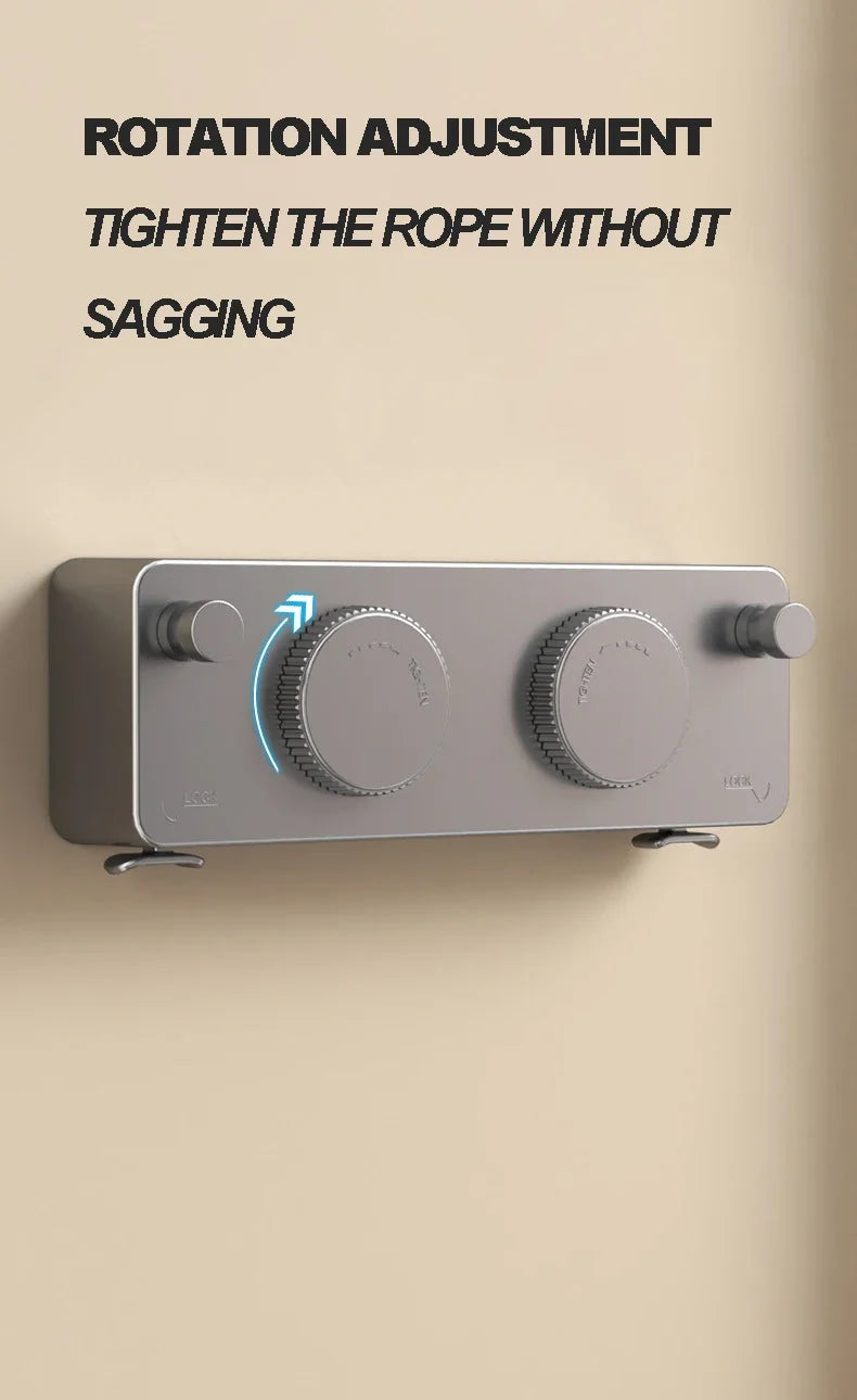 5.1 Meters Retractable Clothesline Indoor Outdoor