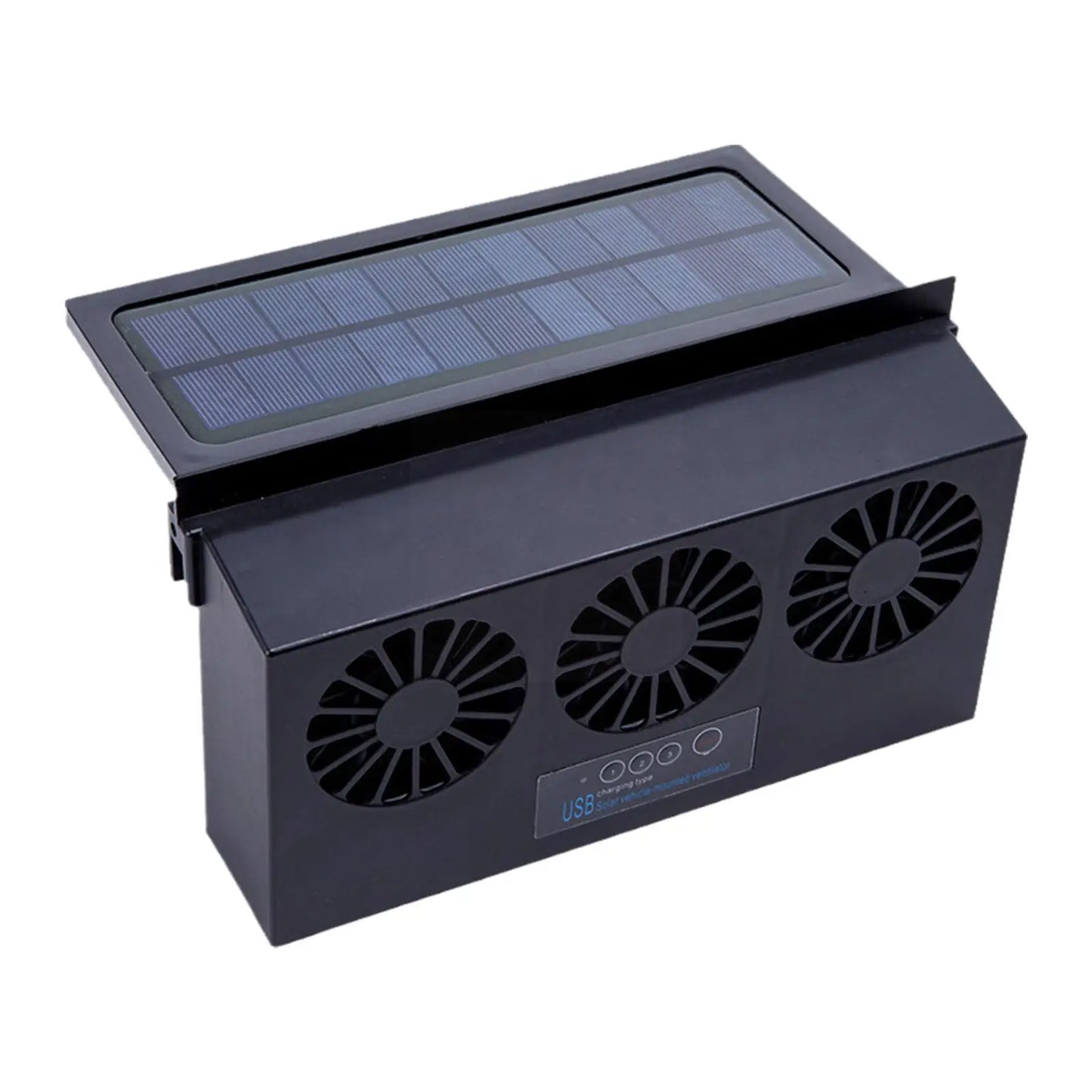 6th Gen Dual-Mode Car Vent Fan – USB + Solar Powered